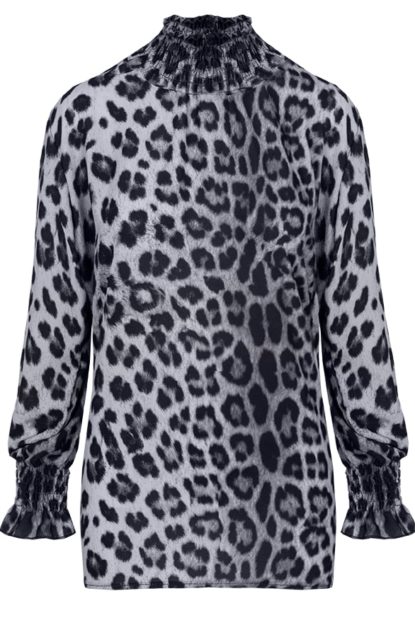 Panter Oversized Blouse Grijs – shoparchief