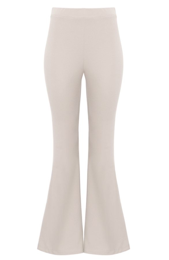 Flared Broek Dames Beige – shoparchief