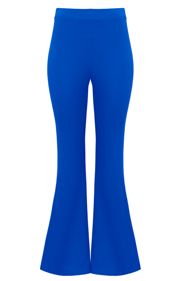 Flared Broek Dames Kobalt – shoparchief