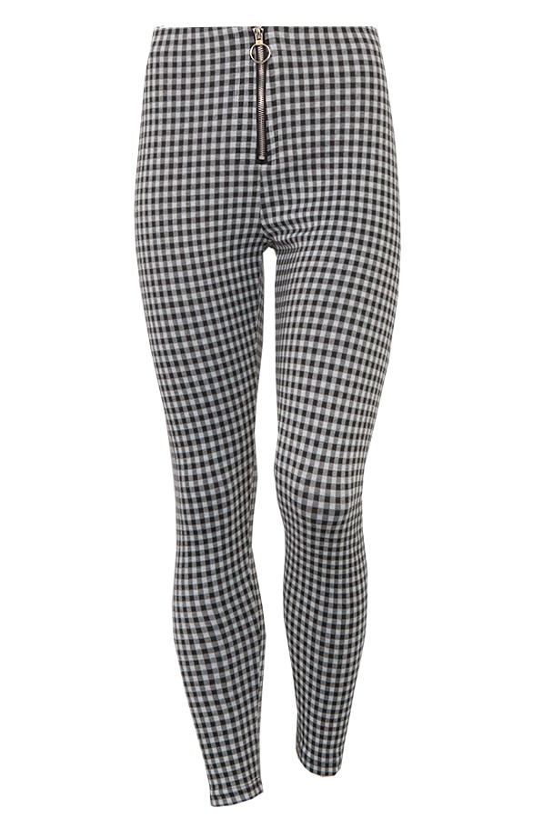 Karierte Stretch Tregging, Shoparchiv