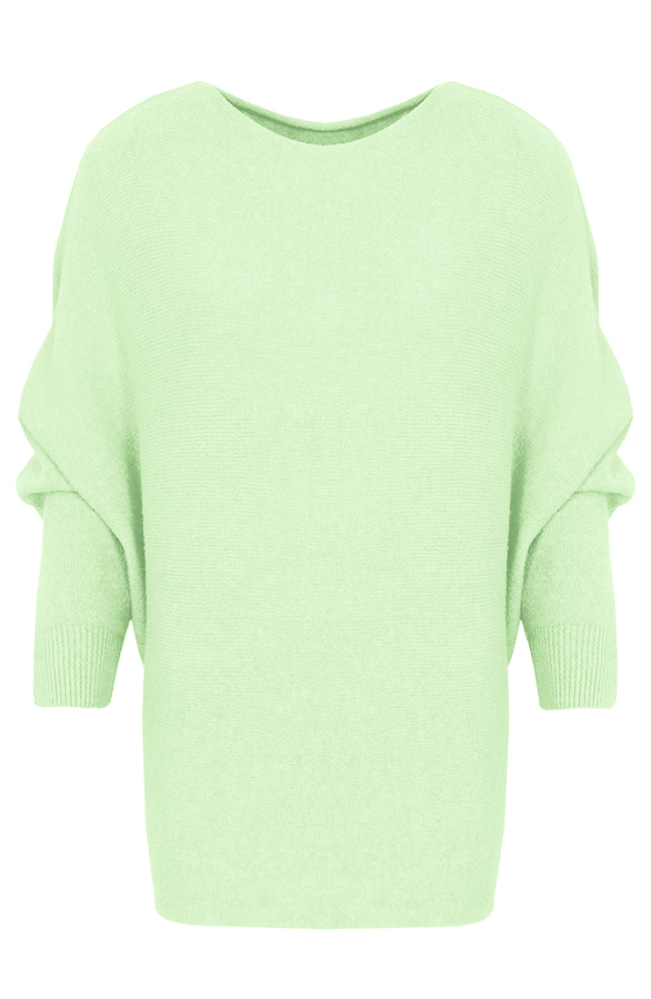 Oversized Soft Trui Lime – shoparchief