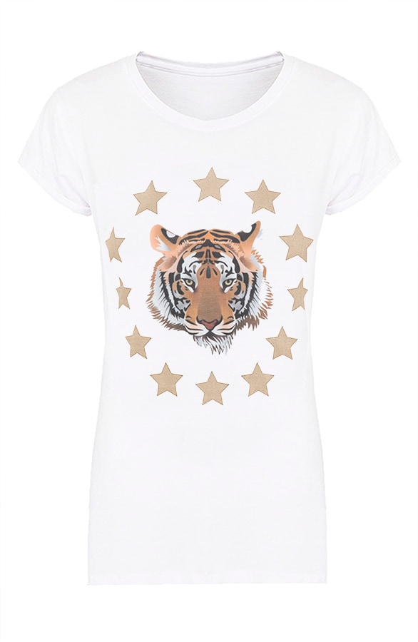 Tiger Star Top Taupe – shoparchief