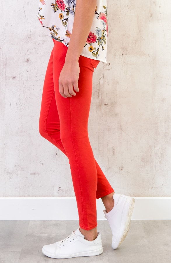 Skinny Jeans Rood – shoparchief, foto 3
