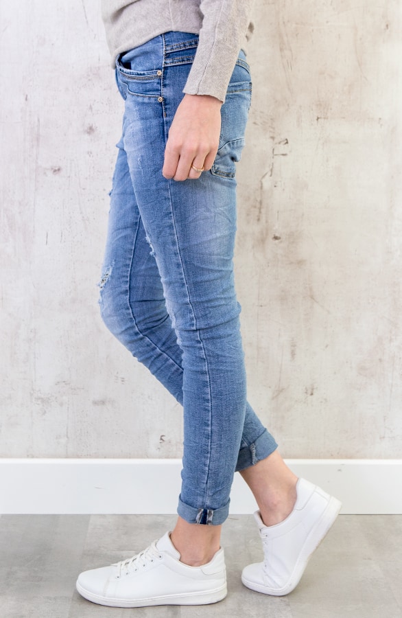 Damaged Leopard Jeans – shoparchief, foto 3