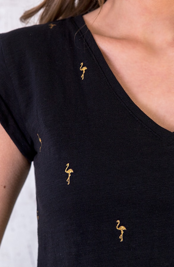 Flamingo Top V Zwart – shoparchief, foto 6