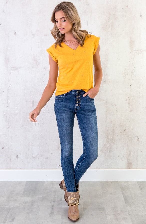 Flamingo Top V Okergeel – shoparchief, foto 3