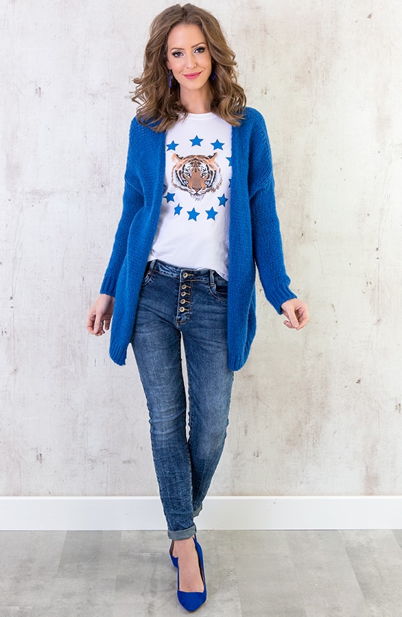 Tiger Star Top Blauw – shoparchief, foto 3