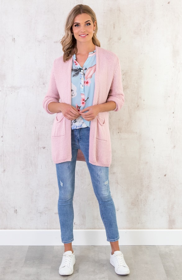 Gehaakt Pocket Vest Roze – shoparchief, foto 3