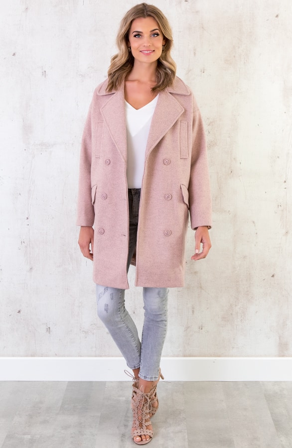 Oversized Jas Oud Roze – shoparchief, foto 4