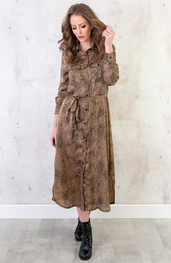 Satijnen Print Jurk – shoparchief, foto 5