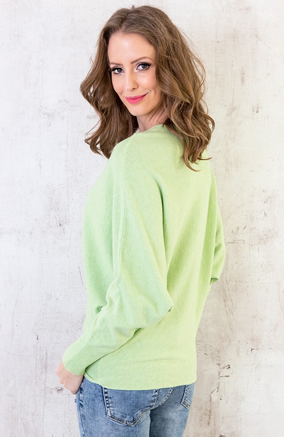 Oversized Soft Trui Lime – shoparchief, foto 3