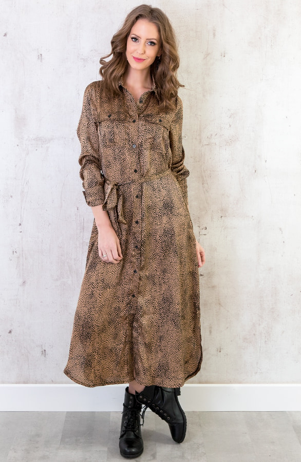 Satijnen Print Jurk – shoparchief, foto 2