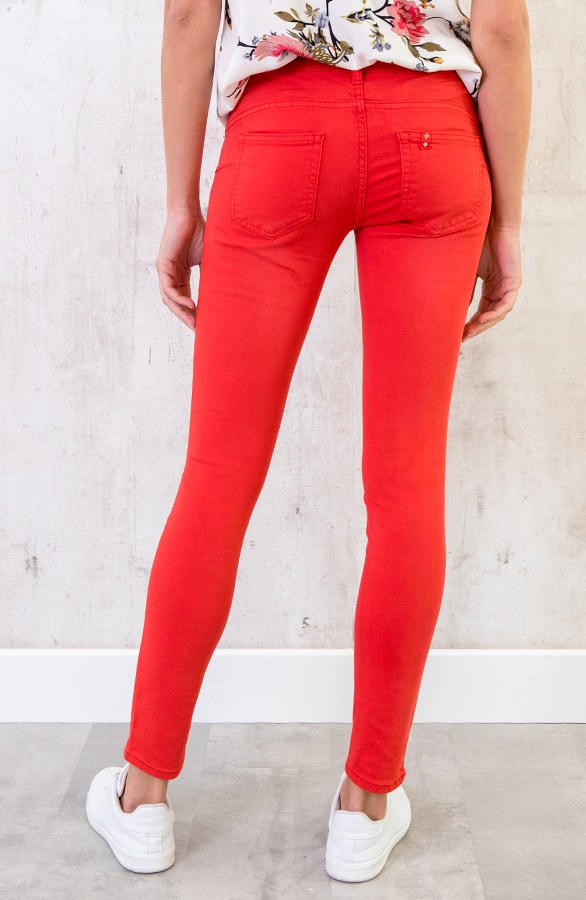 Skinny Jeans Rood – shoparchief, foto 4