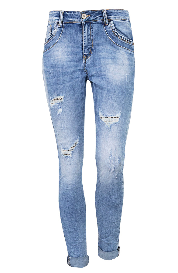 Damaged Leopard Jeans – shoparchief