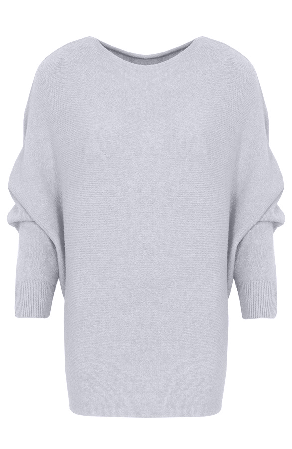 Oversized Soft Trui Lichtgrijs – shoparchief