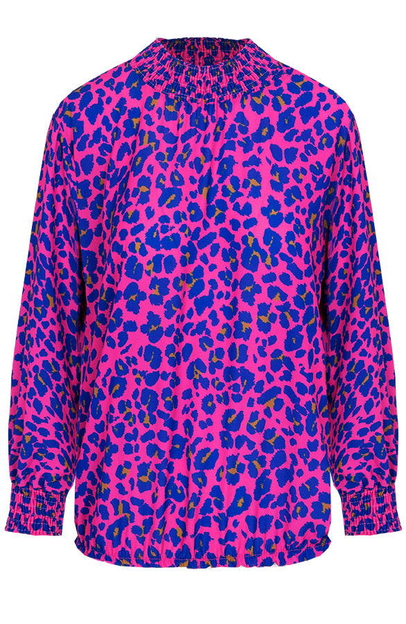 Panter Col Blouse Fuchsia – shoparchief