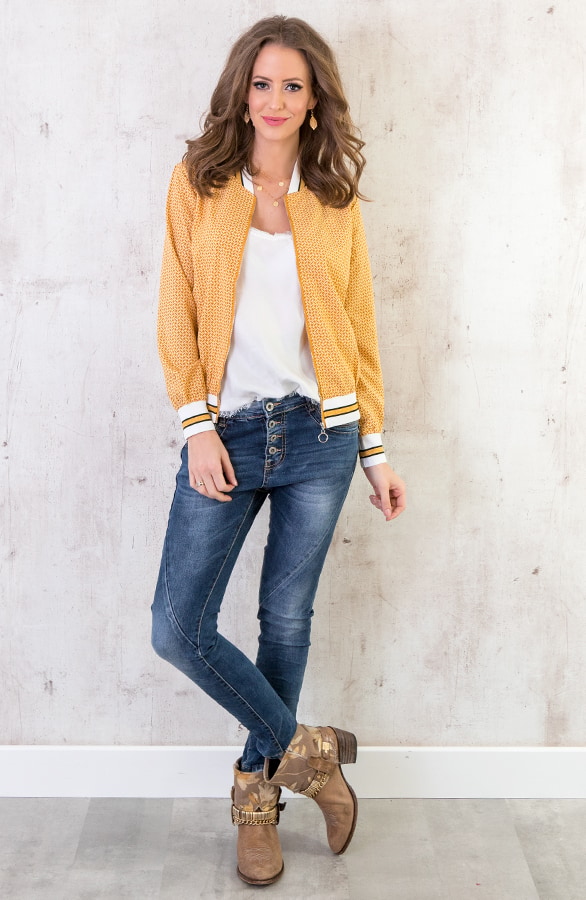 Print Bomber Jasje Goud – shoparchief, foto 3