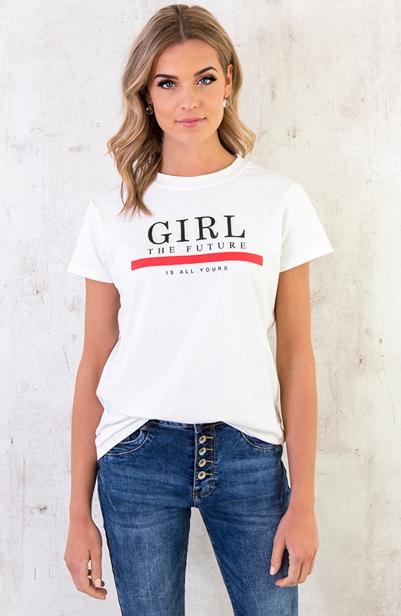 Girl Future Top Wit – shoparchief, foto 2