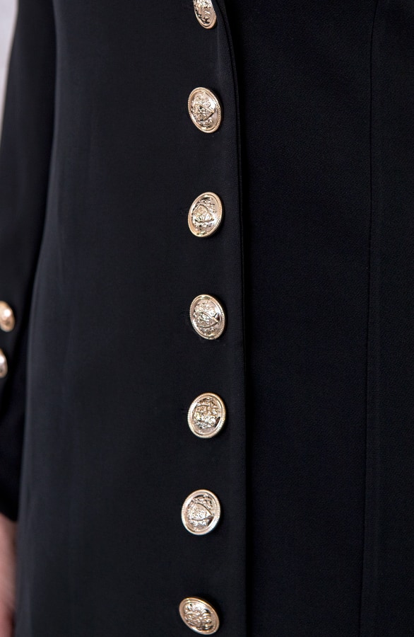Blazer Button Zwart – shoparchief, foto 6
