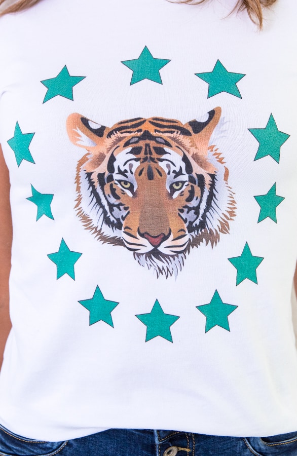 Tiger Star Top Groen – shoparchief, foto 4
