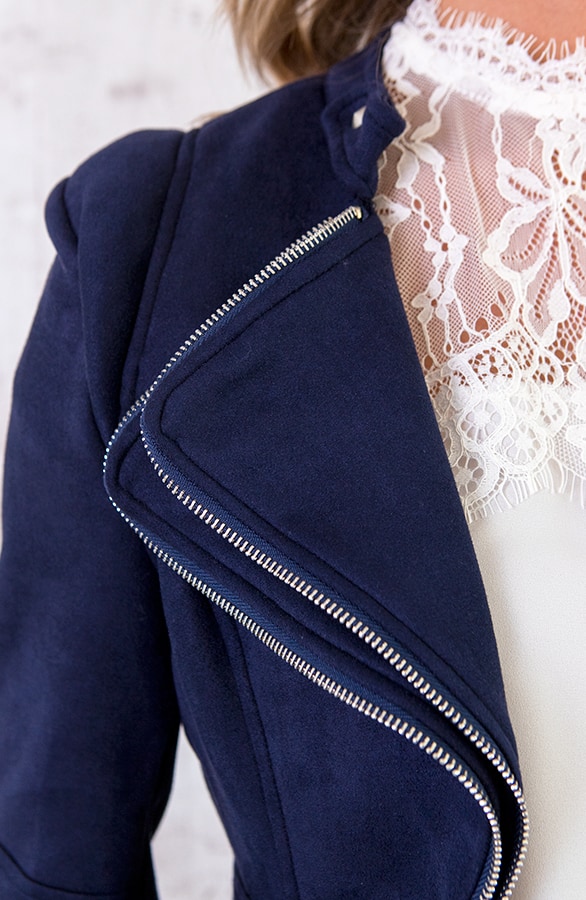 Suede Rits Jasje Marine – shoparchief, foto 6