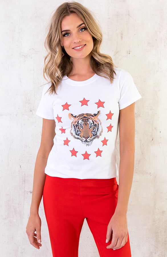 Tiger Star Top Rood – shoparchief, foto 2