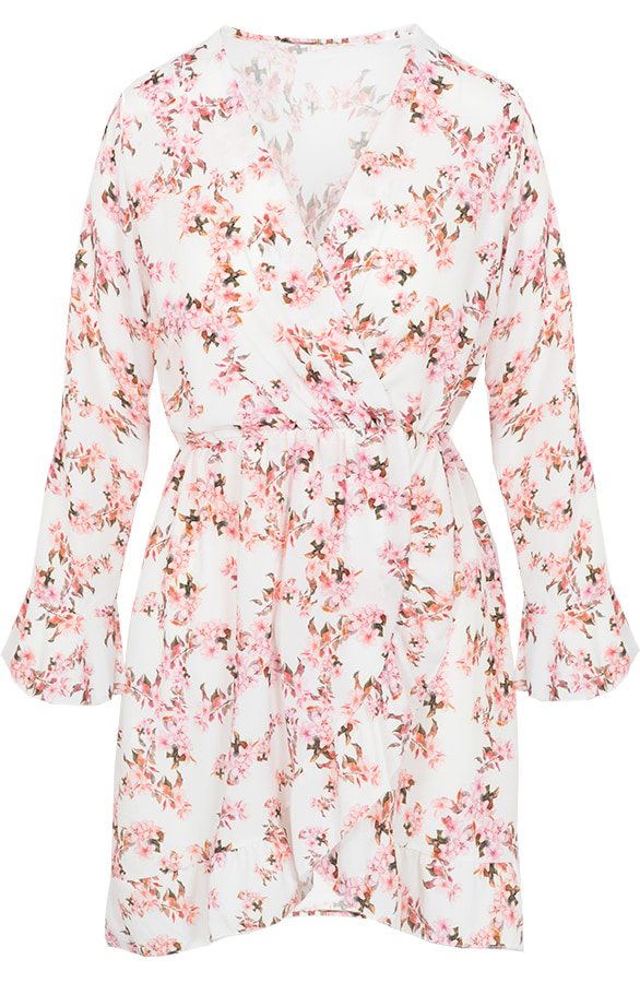 Bloemen Jurk Creme – shoparchief