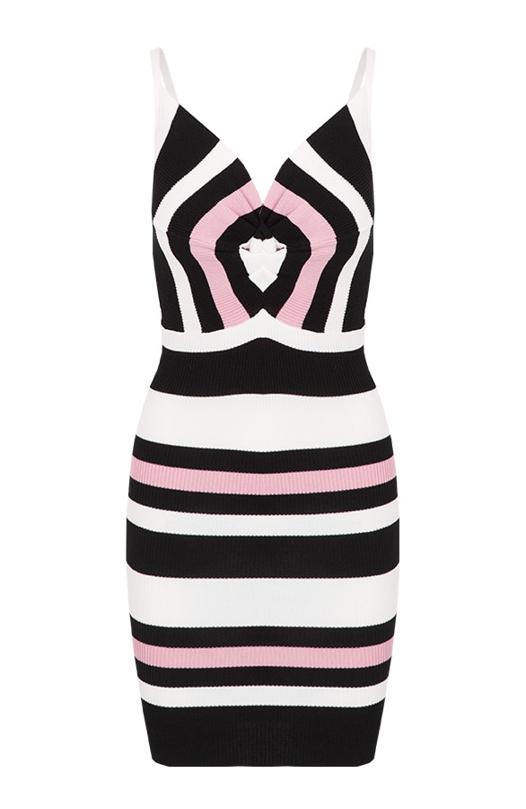 Gestreepte Jurk Met Stretch – shoparchief