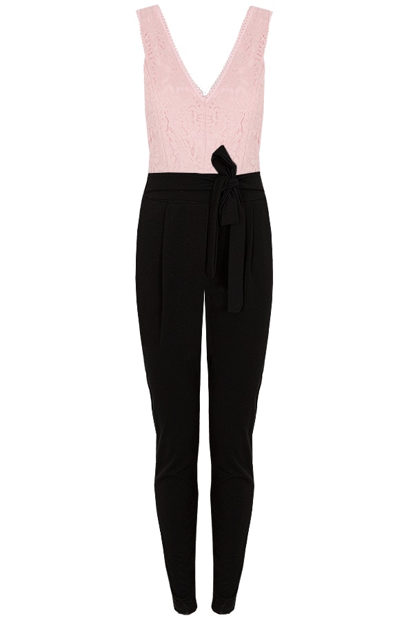 Jumpsuit Kant Zwart Roze – shoparchief