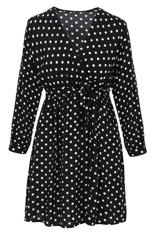 Jurk Met Stippen Zwart – shoparchief