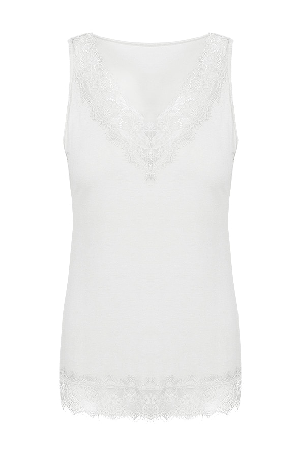 Kanten Basic Top Wit – shoparchief