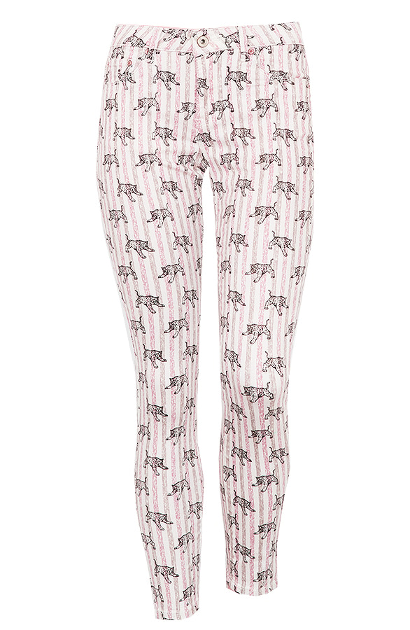 Leopard Striped Jeans Roze – shoparchief