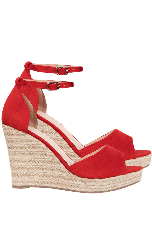 Sleehakken Suede Rood – shoparchief