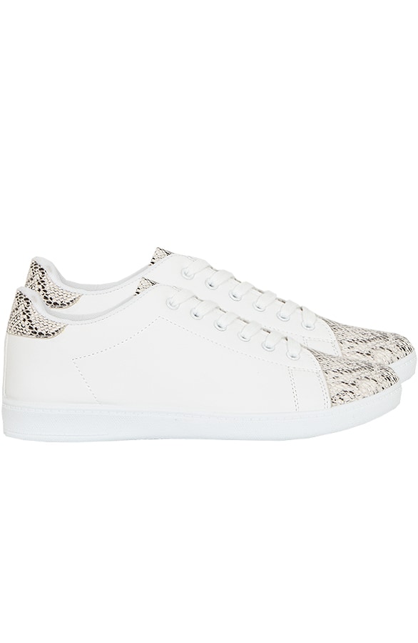 Sneakers Slangenprint Wit – shoparchief