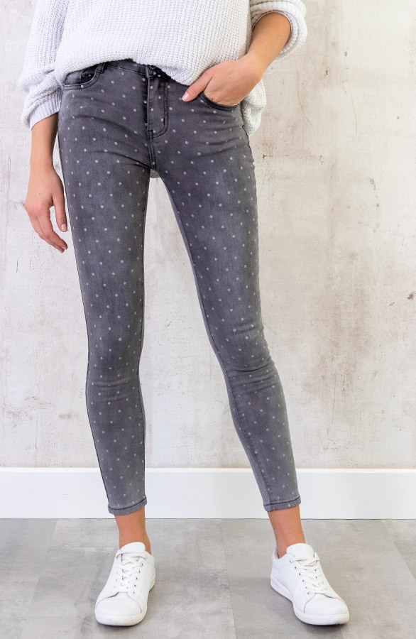 Punkte Skinny Jeans Grau, Shoparchiv, Foto 2
