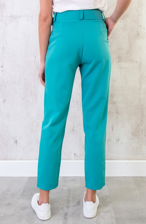 Pantalon Met Riem Turquoise – shoparchief, foto 4