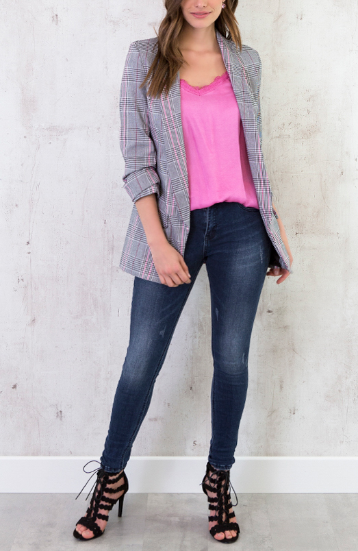 Romance Lace Top Fuchsia – shoparchief, foto 3