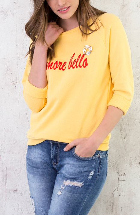 Amour Bella Trui Geel – shoparchief, foto 3