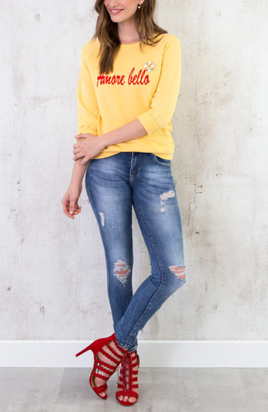 Amour Bella Trui Geel – shoparchief, foto 4