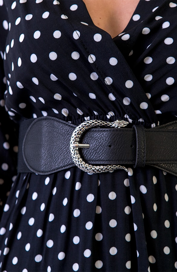 Jurk Met Stippen Zwart – shoparchief, foto 7
