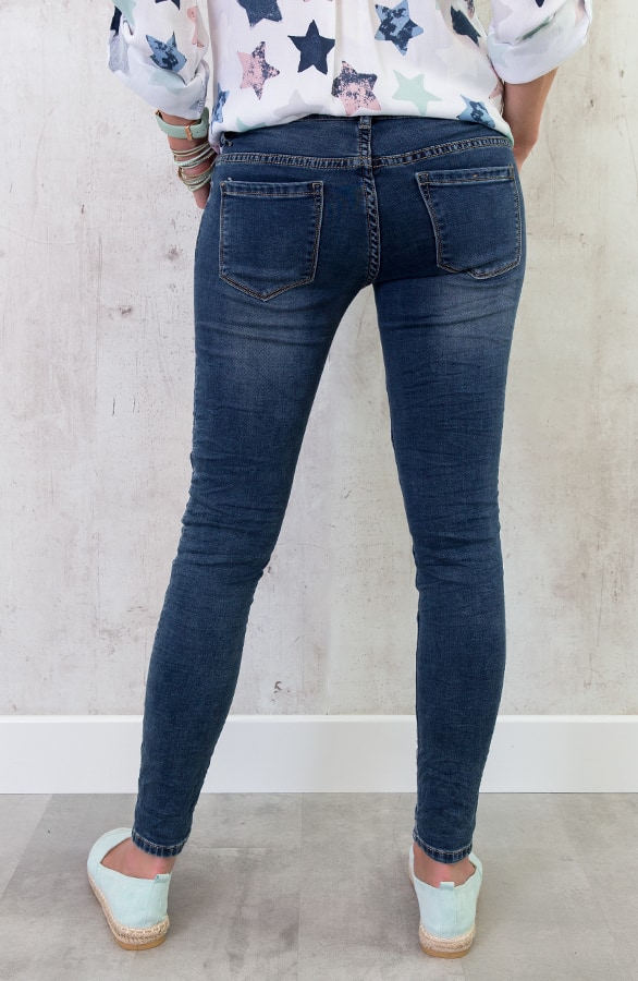 Denim Spijkerbroek Blauw – shoparchief, foto 4