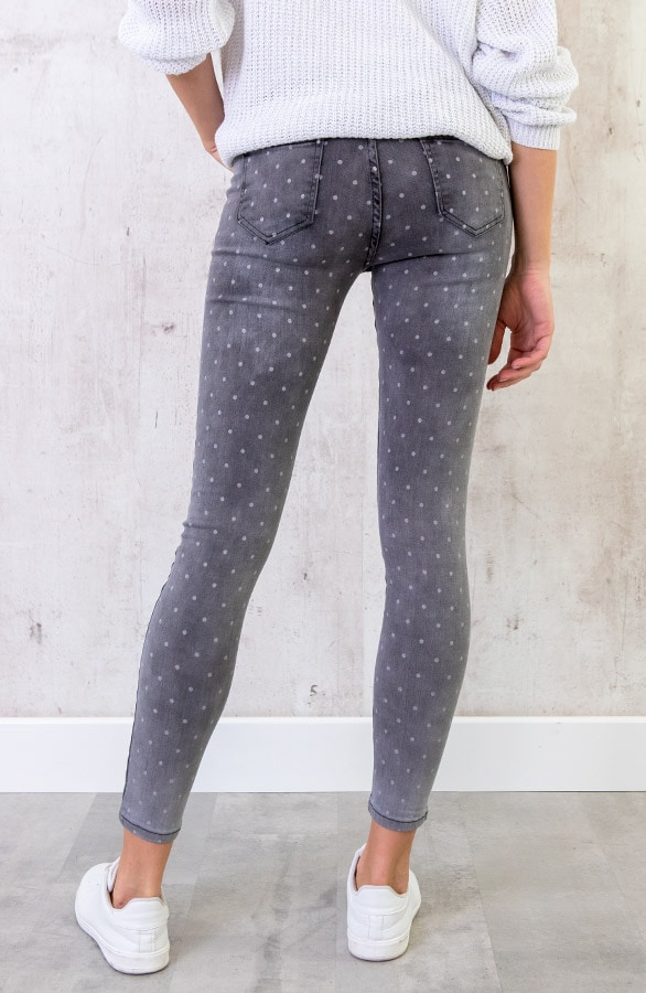 Punkte Skinny Jeans Grau, Shoparchiv, Foto 4