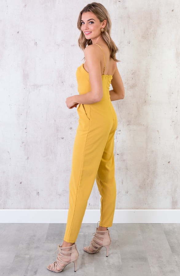 Jumpsuit Dames Okergeel – shoparchief, foto 2