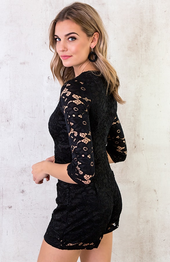 Playsuit Kant Zwart – shoparchief, foto 2