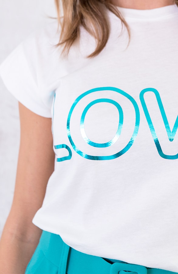 Top Love Metallic Turquoise – shoparchief, foto 5
