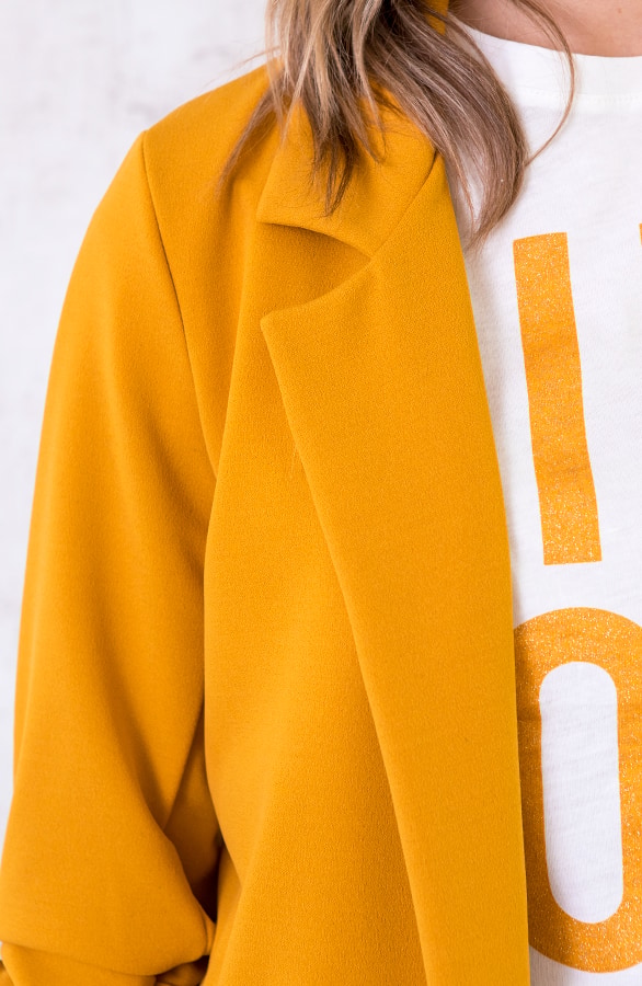 Blazer Dames Okergeel – shoparchief, foto 4