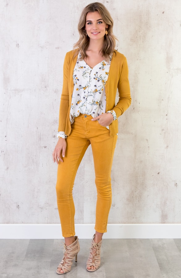 Basic Vest Okergeel – shoparchief, foto 4
