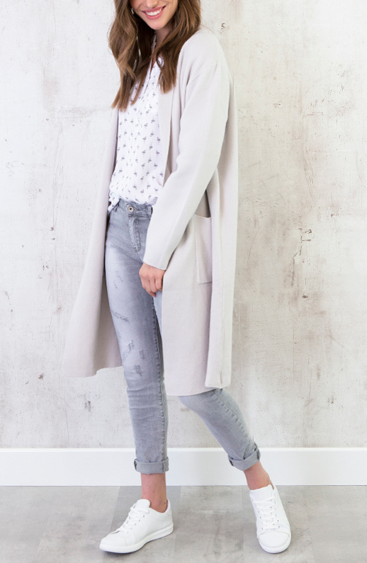 Flamingo Print Blouse Creme – shoparchief, foto 6