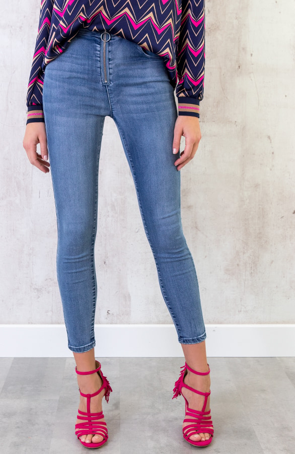 Skinny Jeans Rits Lichtblauw – shoparchief, foto 2