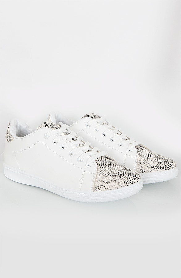 Sneakers Slangenprint Wit – shoparchief, foto 6